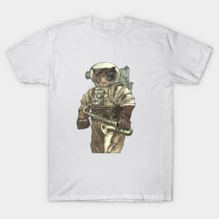 Space Cat with Saxophone T-Shirt